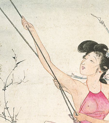 花垣-胡也佛的仕女画和最知名的金瓶梅秘戏图